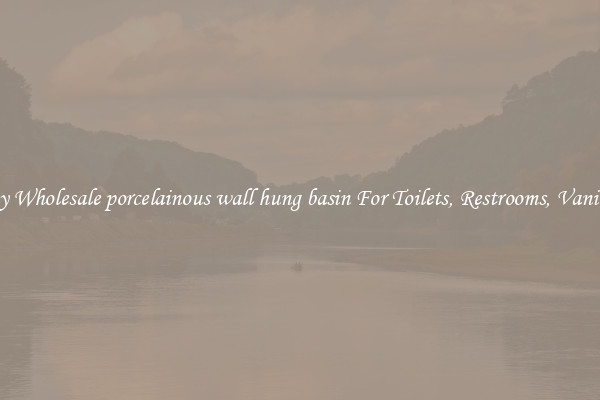 Buy Wholesale porcelainous wall hung basin For Toilets, Restrooms, Vanities