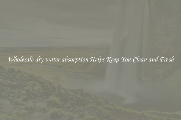 Wholesale dry water absorption Helps Keep You Clean and Fresh