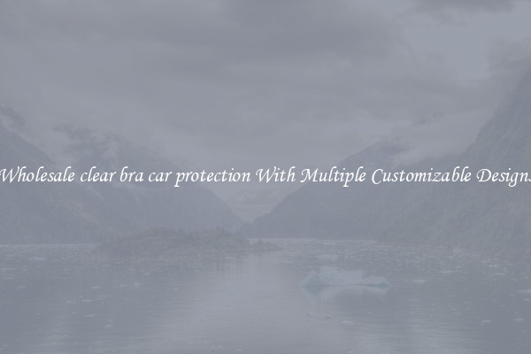 Wholesale clear bra car protection With Multiple Customizable Designs