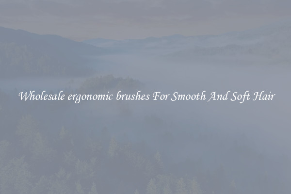 Wholesale ergonomic brushes For Smooth And Soft Hair