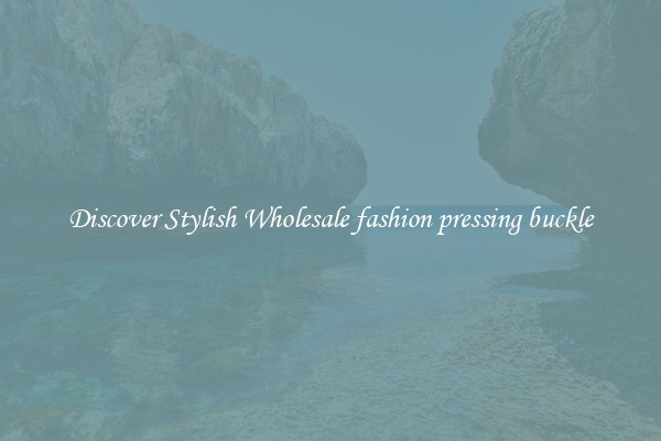 Discover Stylish Wholesale fashion pressing buckle