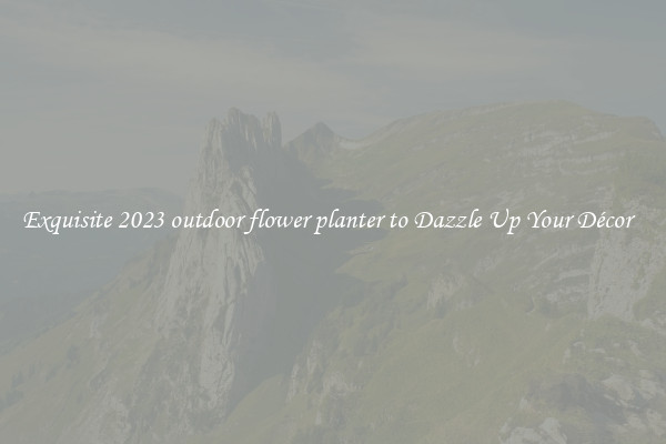 Exquisite 2023 outdoor flower planter to Dazzle Up Your Décor  