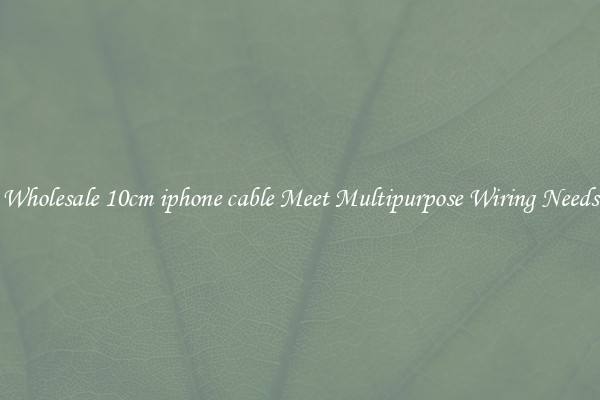 Wholesale 10cm iphone cable Meet Multipurpose Wiring Needs
