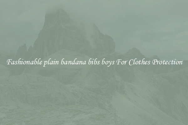 Fashionable plain bandana bibs boys For Clothes Protection