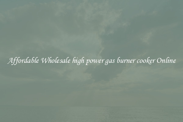 Affordable Wholesale high power gas burner cooker Online