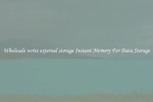 Wholesale write external storage Instant Memory For Data Storage