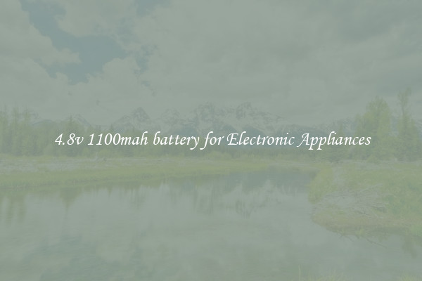 4.8v 1100mah battery for Electronic Appliances