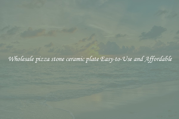 Wholesale pizza stone ceramic plate Easy-to-Use and Affordable